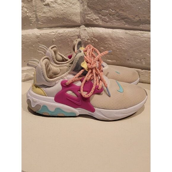 Nike React Presto White Hyper Violet, Size 7.5 , 2019, CD9015-101 - Picture 1 of 9